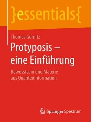 cover image of Protyposis – eine Einführung